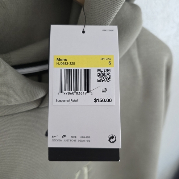 Nike Mens Tech Fleece Hoodie Oversized Fit Sweatshirt HJ0683-320 Size Small NEW - Picture 6 of 11